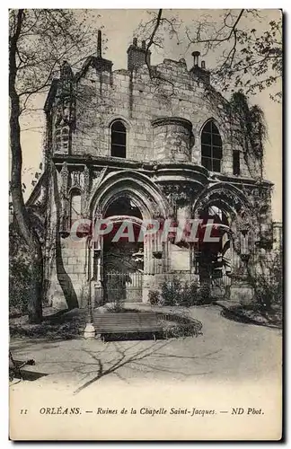 Cartes postales Orleans Ruines de la chapelle Saint Jacques