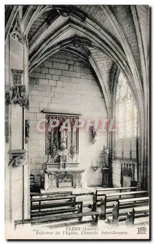 Ansichtskarte AK Clery Interieur de l&#39eglise Chapelle Saint Jacques