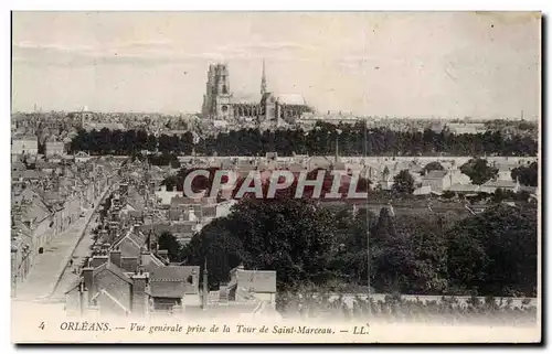 Ansichtskarte AK Orleans Vue generale prise de la tour Saint Marceau