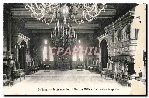 Cartes postales Orleans Interieur de l&#39hotel de ville Salon de reception