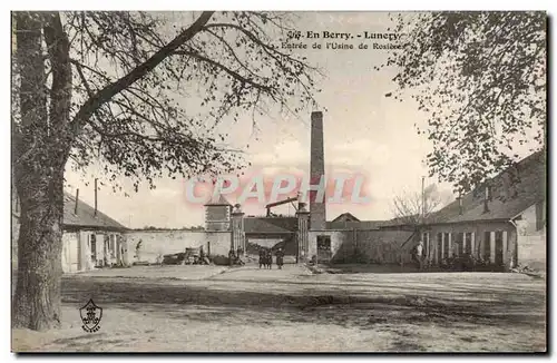 Cartes postales En Berry Lunery Entree de l&#39usine de Rosieres