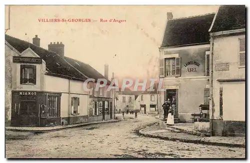Cartes postales Villiers St Georges Rue D'angers