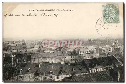 Cartes postales L&#39isle sur le Doubs Vue generale