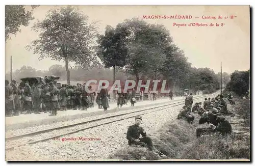 Ansichtskarte AK Magny St Medard Cantine du 2eme bataillon Popotte d&#39officiers de la 8eme Militaria