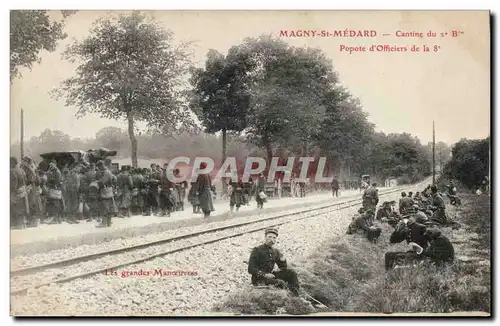 Cartes postales Magny St Medard Cantine du 2eme bataillon Popotte d&#39officiers de la 8eme Militaria