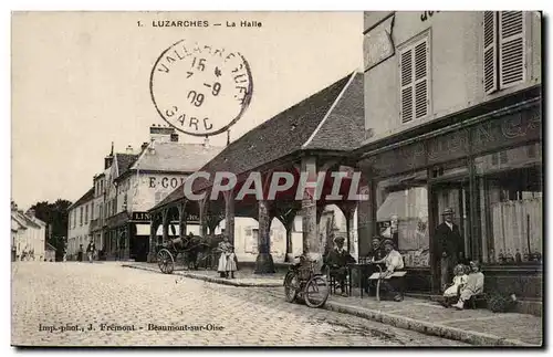 Cartes postales Luzarches La halle