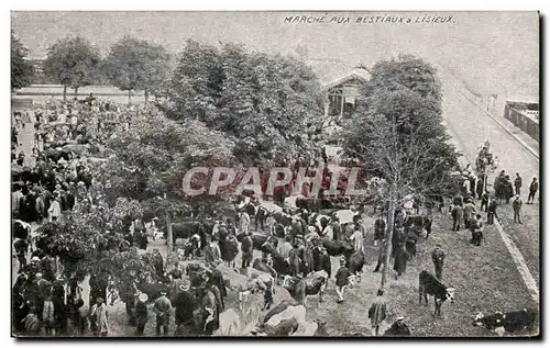 Ansichtskarte AK Marche aux bestiaux a Lisieux