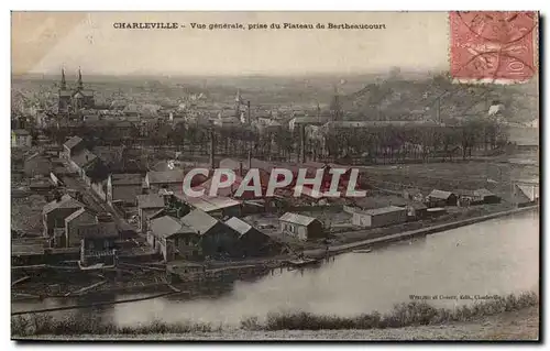 Cartes postales Charleville Vue generale prise du plateau de Bertheaucourt