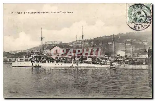 Cartes postales Cette Station balneaire Contre torpilleurs