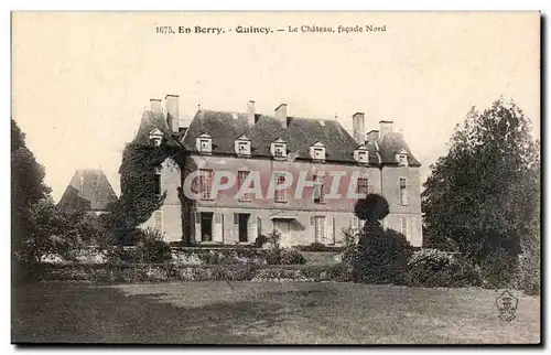 Cartes postales En Berry Quincy Le chateau Facade nord