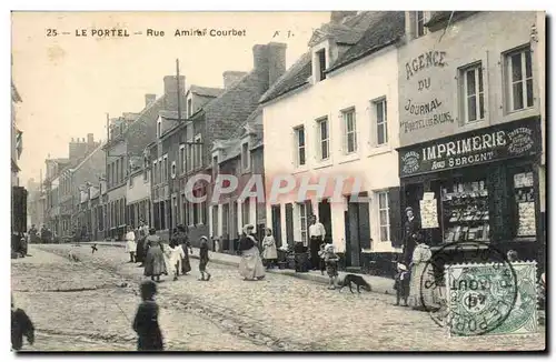 Cartes postales Le Portel Rue Amirauil Courbet