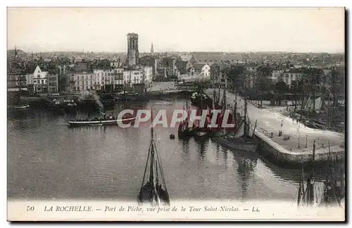 Cartes postales La Rochelle Port de peche Vue prise de la tour Saint Nicolas