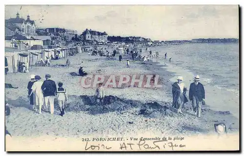 Cartes postales Pornichet Vue d&#39ensemble de la plage