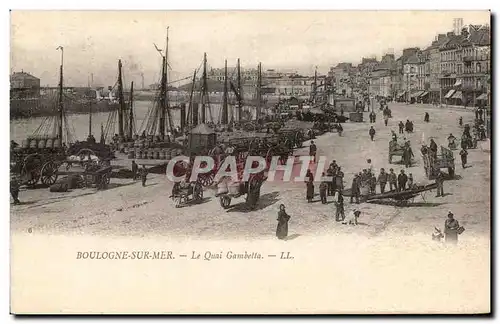 Cartes postales Boulogne sur Mer Le quai Gambetta