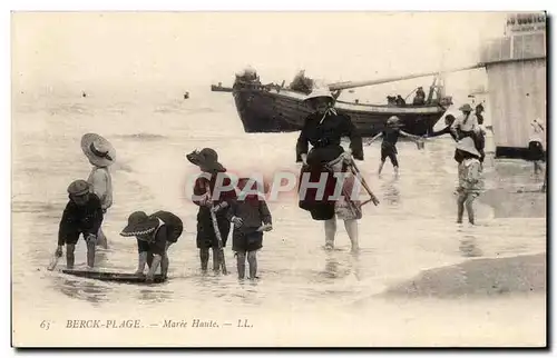 Cartes postales Berck Plage Maree haute