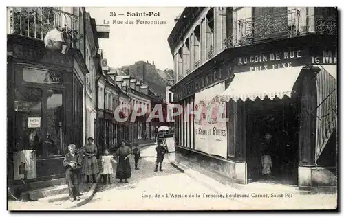 Cartes postales Saint Pol La rue des Ferronniers