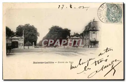 Cartes postales Maisons Laffitte Entree du parc