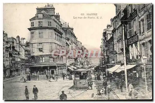 Cartes postales Le Havre La rue de Paris