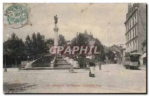 Ansichtskarte AK Besancon Les Chaprais La fontaine Flore