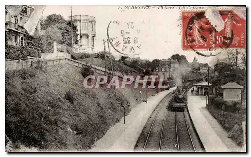 Cartes postales Suresnes Train Gare Les coteaux