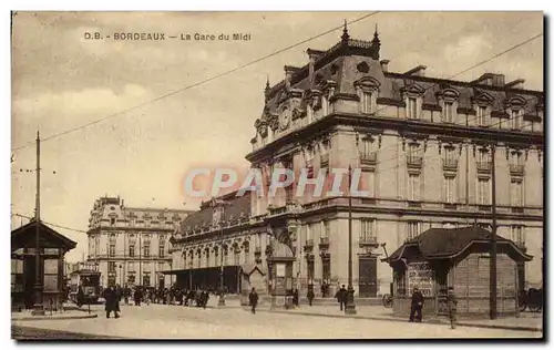 Cartes postales Bordeaux La gare du Midi