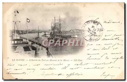 Le Havre - L'Entree du Port au monument de la Maree - Cartes postales
