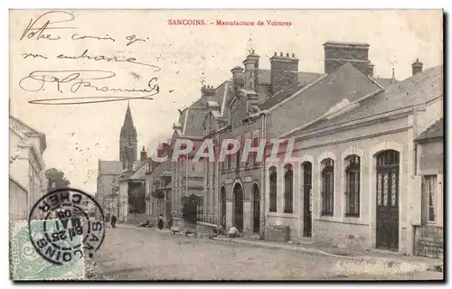 Sancoins - Manufacture des Voitures - Cartes postales