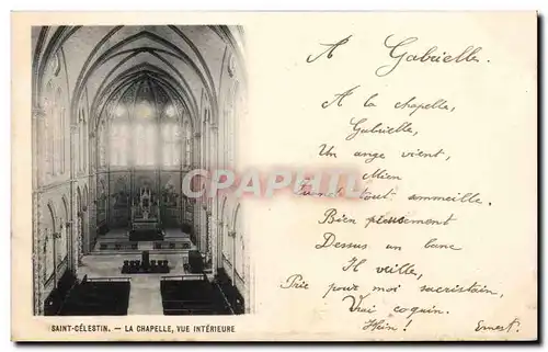 Saint Celestin - La Chapelle - Ansichtskarte AK