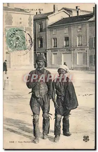 Les Metiers - Nos Ramoneurs - chimney sweep - Scenes de la Rue - Cartes postales TOP
