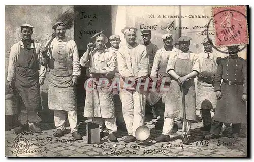Militaria - A La Caserne - Cuisiniers - Cartes postales