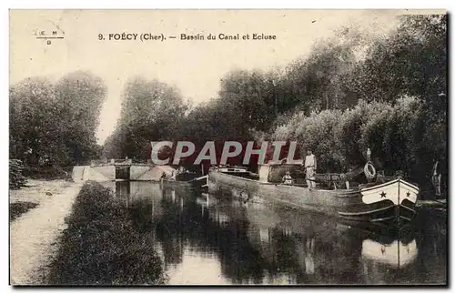 Foecy - Bassin du Canal et Ecluse - Cartes postales