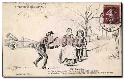 Humour - Illustration - A Travers le Morvan - Confusion - Cartes postales