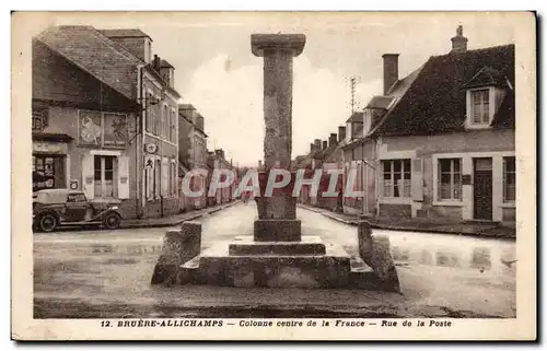 Bruere - Allichamps - Colonne centre de la France - Rue de la Poste - Cartes postales