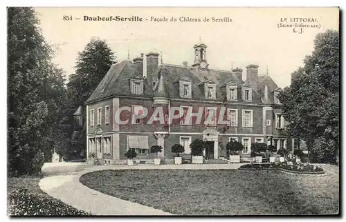 Daubeuf Serville - Facade du Chateau de Serville - Cartes postales