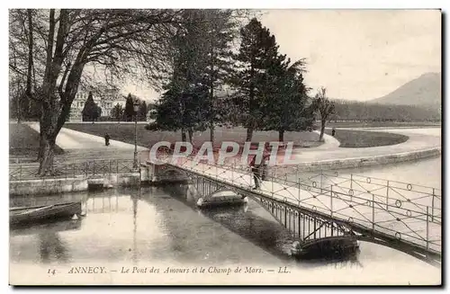 Annecy - Le Pont des Avenues et le Champs de Mars - Ansichtskarte AK