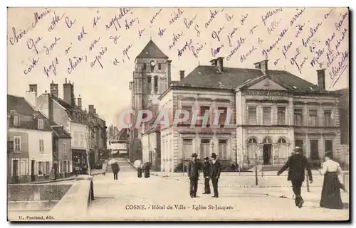 Cosne - Hotel de Ville - Eglise St Jacques - Ansichtskarte AK