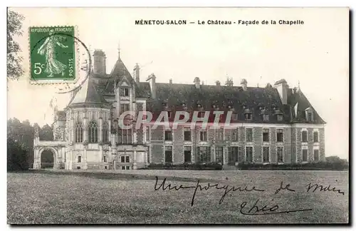 Menetou Salon - Le Chateau - Facade de la Chapelle - Ansichtskarte AK