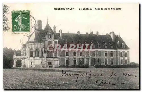 Menetou Salon - Le Chateau - Facade de la Chapelle - Cartes postales