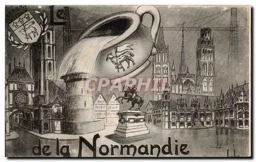 Souvenir de la Normandie - Ansichtskarte AK