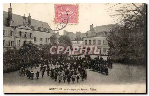 Bourges - College de Jeune Fille - Ansichtskarte AK