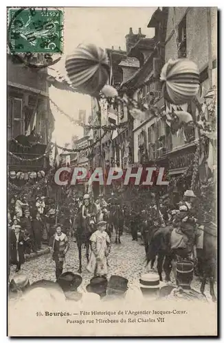 Bourges - Fete Historique de l'Argentier Jacques Coeur- Cartes postales