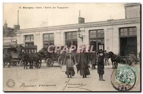 Bourges - Gare - Sortie des Voyageurs - Cartes postales