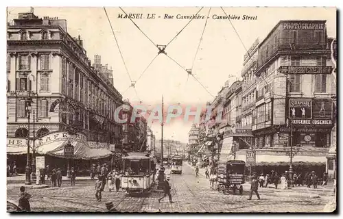 Cartes postales Marseille Rue Cannebiere