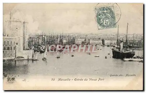 Cartes postales Marseille Entree du vieux port