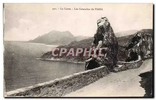 Ansichtskarte AK Corse Corsica Les calanches de Piana