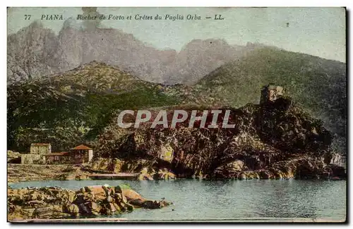 Ansichtskarte AK Corse Corsica Piana Rocher de Porto etCretes du Paglia Orba