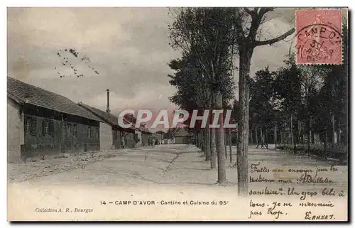 Cartes postales Camp d&#39Avor Cantine et cuisine du 95 Militaria