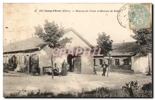 Cartes postales Camp d&#39Avor Bureau de poste et bureau de tabac Militaria
