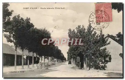 Cartes postales Camp d&#39Avor Route laterale Militaria