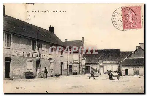 Cartes postales Militaria Avor La place